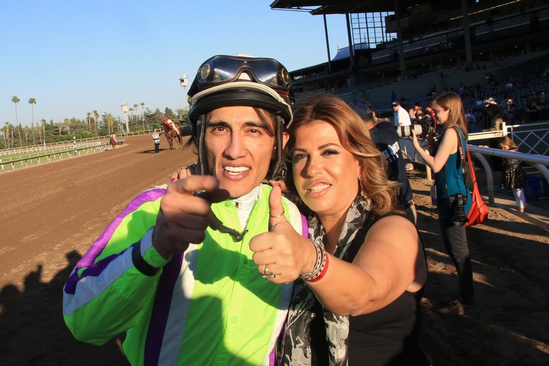 Racing day at Santa Anita Park